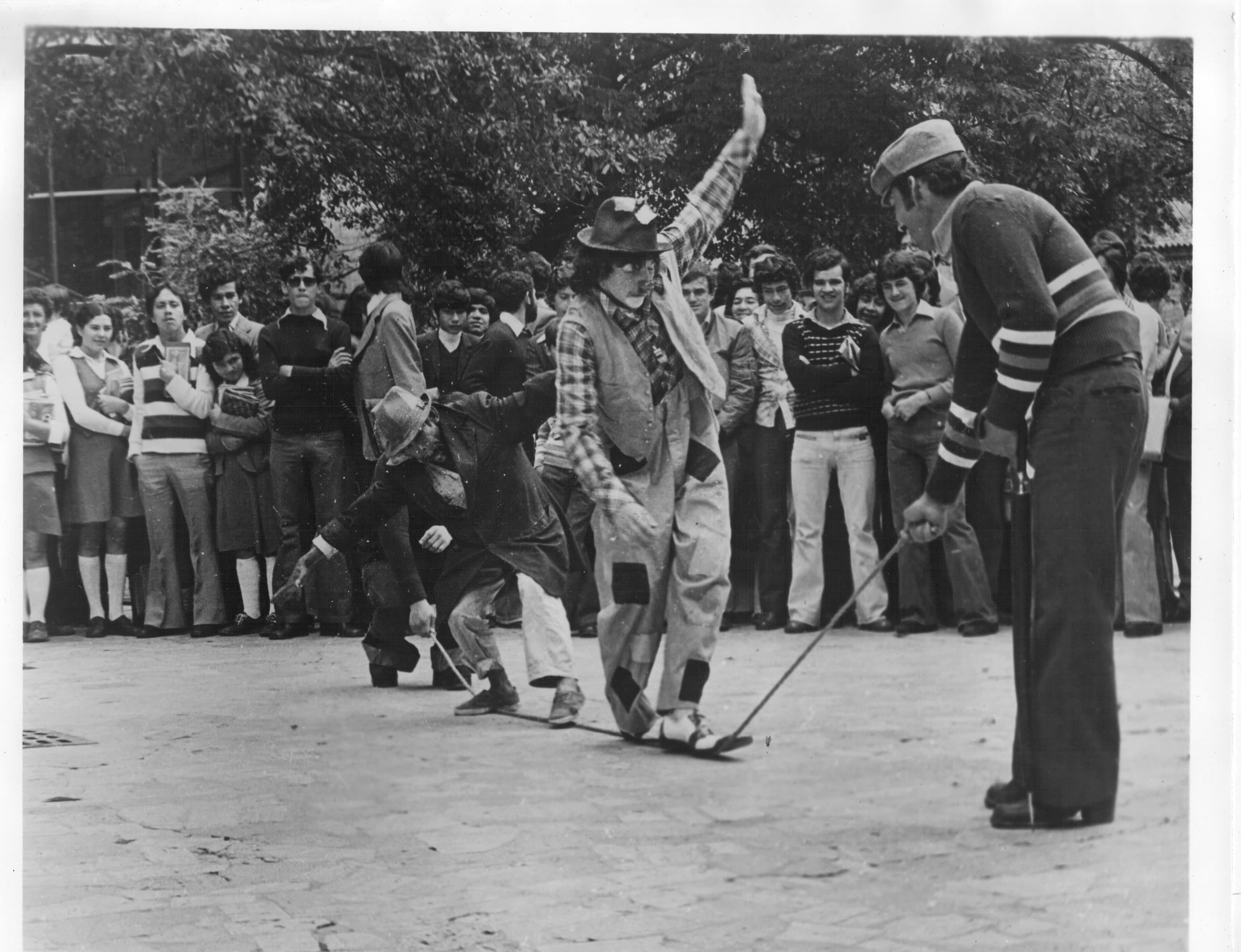 Hombre del poder y la candela